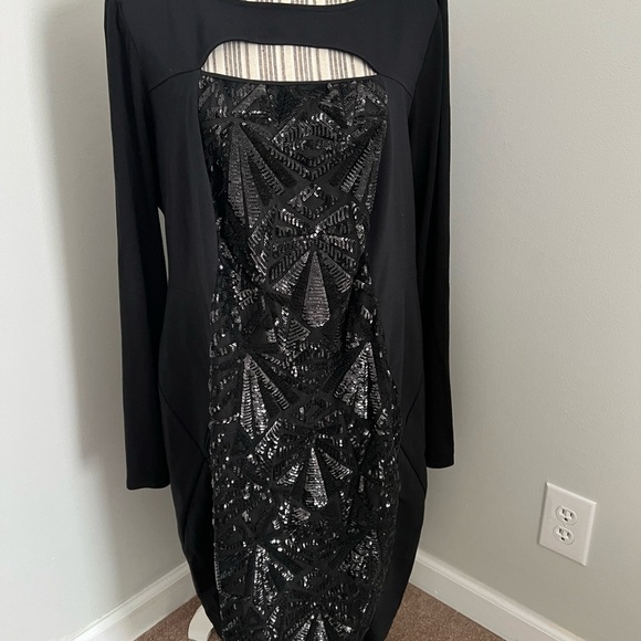 Lane Bryant Sequin Front Dress Size 16 - Picture 1 of 6